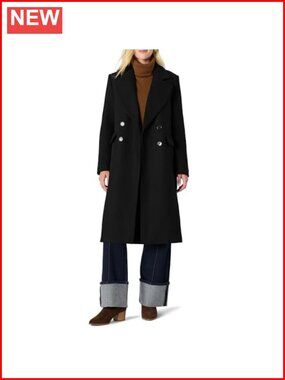 Women's Relaxed-Fit Wool-Blend Longline Coat